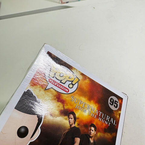 WATER DAMAGE BOX VIEW PHOTOS Castiel Supernatural - Funko Pop Vinyl Figure 95 Exclusive (11.4 Cm L × 8.9 Cm W × 15.9 Cm H)
