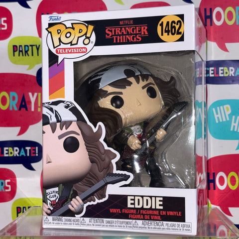 Eddie - Stranger Things Funko Pop 1462 Vinyl Figure (11.4 Cm L × 8.9 Cm W × 15.9 Cm H)