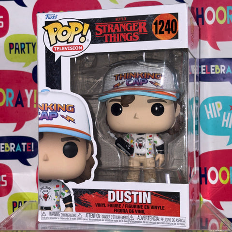 BOX FLAWS VIEW PHOTOS Dustin - Stranger Things Funko Pop 1240 Vinyl Figure (11.4 Cm L × 8.9 Cm W × 15.9 Cm H)