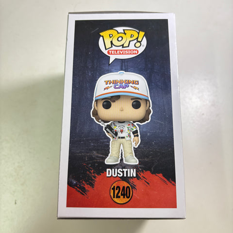 BOX FLAWS VIEW PHOTOS Dustin - Stranger Things Funko Pop 1240 Vinyl Figure (11.4 Cm L × 8.9 Cm W × 15.9 Cm H)