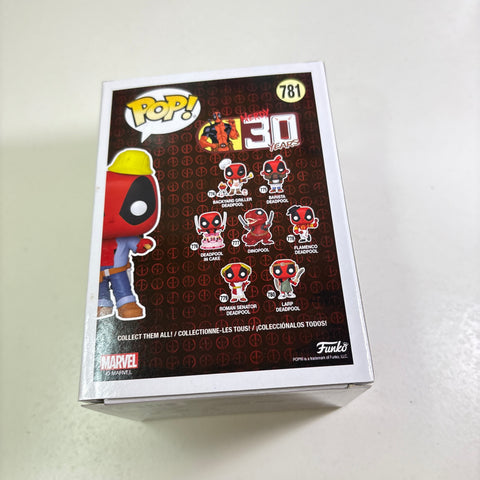 Deadpool (Construction Worker) - Marvel Funko Pop Vinyl Figure 781 Exclusive