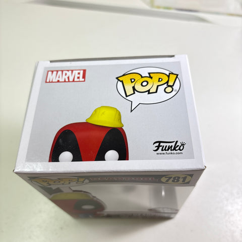 Deadpool (Construction Worker) - Marvel Funko Pop Vinyl Figure 781 Exclusive