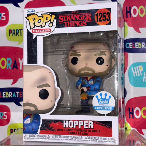 BOX FLAWS VIEW PHOTOS Hopper - Stranger Things Funko Pop 1253 Vinyl Figure (11.4 Cm L × 8.9 Cm W × 15.9 Cm H)