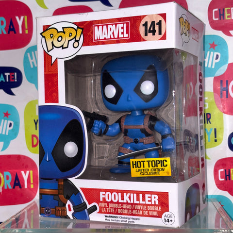 BOX FLAWS VIEW PHOTOS Foolkiller Deadpool - Marvel Funko Pop Vinyl Figure 141 Exclusive