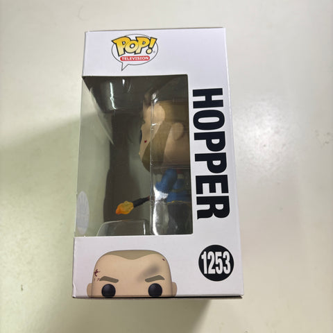 BOX FLAWS VIEW PHOTOS Hopper - Stranger Things Funko Pop 1253 Vinyl Figure (11.4 Cm L × 8.9 Cm W × 15.9 Cm H)
