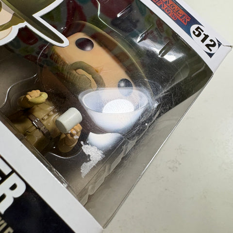 BOX FLAWS VIEW PHOTOS Hopper - Stranger Things Funko Pop 512 Vinyl Figure (11.4 Cm L × 8.9 Cm W × 15.9 Cm H)