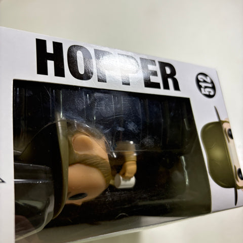 BOX FLAWS VIEW PHOTOS Hopper - Stranger Things Funko Pop 512 Vinyl Figure (11.4 Cm L × 8.9 Cm W × 15.9 Cm H)