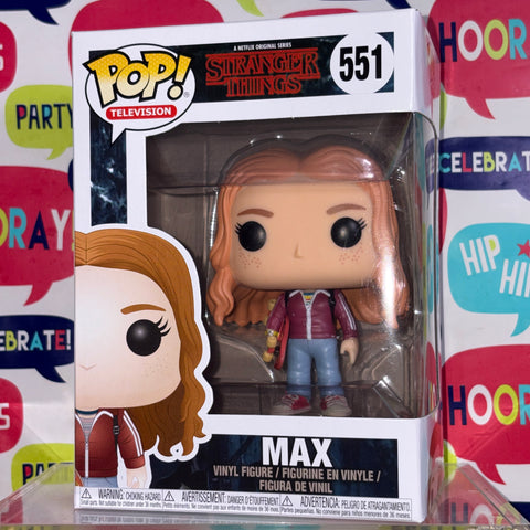 Max - Stranger Things Funko Pop 551 Vinyl Figure (11.4 Cm L × 8.9 Cm W × 15.9 Cm H)