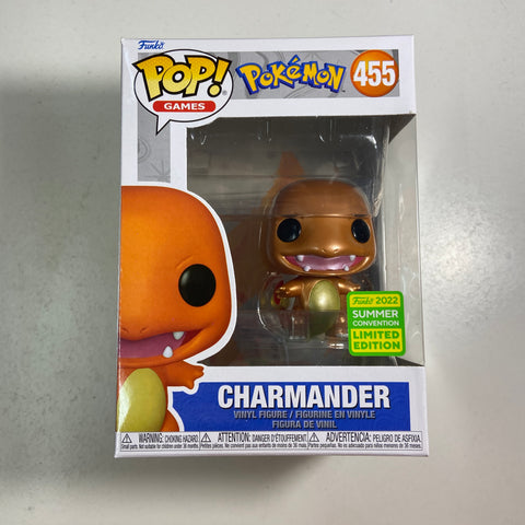 Pokemon - Charmander (Metallic) Funko Pop 455 Summer Convention