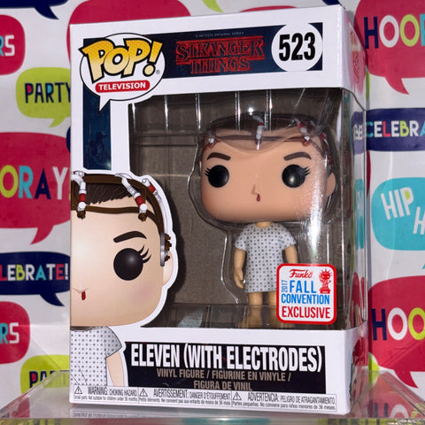 Eleven with Electrodes - Stranger Things Funko Pop 523 Vinyl Figure (11.4 Cm L × 8.9 Cm W × 15.9 Cm H)