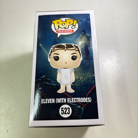 Eleven with Electrodes - Stranger Things Funko Pop 523 Vinyl Figure (11.4 Cm L × 8.9 Cm W × 15.9 Cm H)