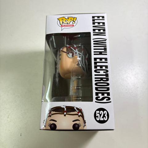 Eleven with Electrodes - Stranger Things Funko Pop 523 Vinyl Figure (11.4 Cm L × 8.9 Cm W × 15.9 Cm H)