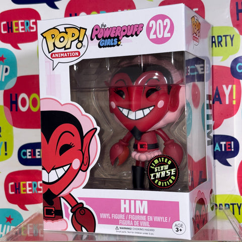 BOX DAMAGE VIEW PHOTOS Him (GLOW CHASE) - Powerpuff Girls Funko Pop 202 Vinyl Figure