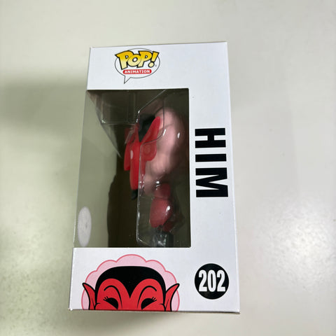 BOX DAMAGE VIEW PHOTOS Him (GLOW CHASE) - Powerpuff Girls Funko Pop 202 Vinyl Figure