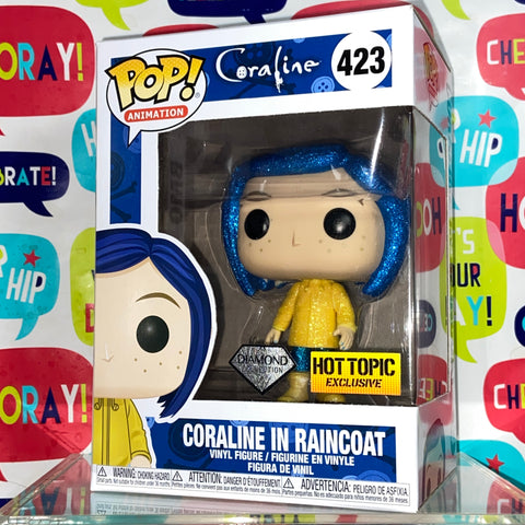Coraline in Raincoat (Diamond) - Coraline Funko Pop 423 Hot Topic Exclusive