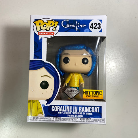 Coraline in Raincoat (Diamond) - Coraline Funko Pop 423 Hot Topic Exclusive