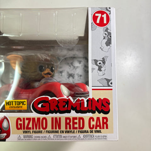 BOX FLAWS VIEW PHOTOS Gizmo in Red Car Funko Pop 71 Vinyl Figure (33.0 Cm L × 12.1 Cm W × 20.3 Cm H)