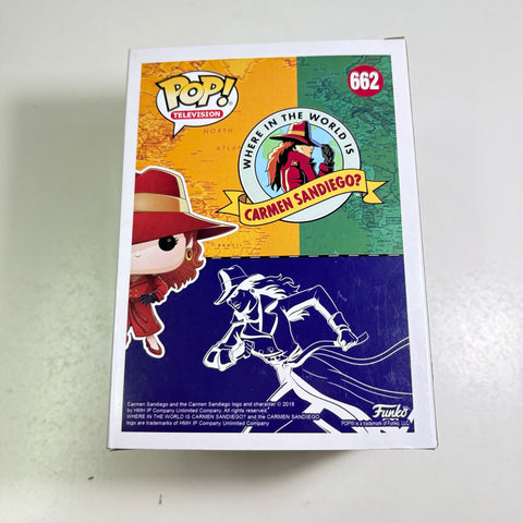 BOX FLAWS VIEW PHOTOS Carmen Sandiego - Funko Pop 662 Vinyl Figure Exclusive