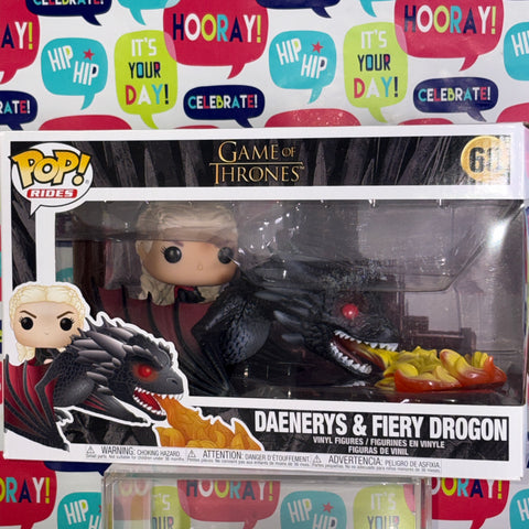 BOX FLAWS VIEW PHOTOS Daenerys & Fiery Drogon - Game of Thrones Funko Pop 68 Vinyl Figure (33.0 Cm L × 12.1 Cm W × 20.3 Cm H)