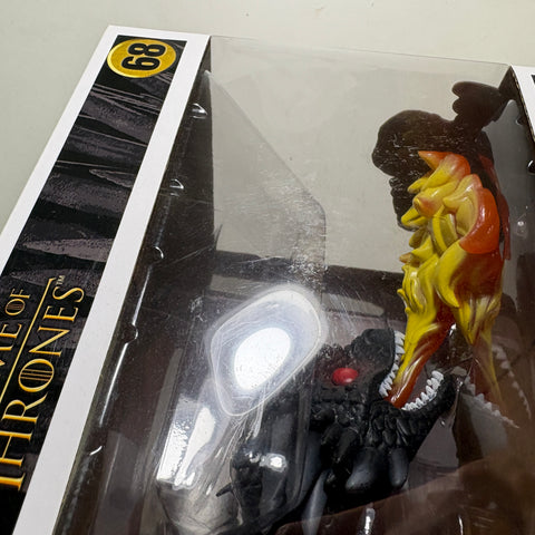 BOX FLAWS VIEW PHOTOS Daenerys & Fiery Drogon - Game of Thrones Funko Pop 68 Vinyl Figure (33.0 Cm L × 12.1 Cm W × 20.3 Cm H)