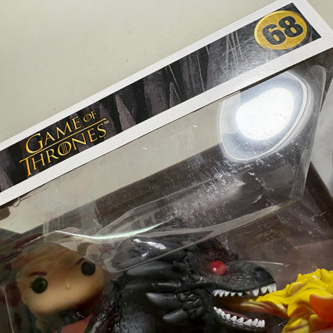 BOX FLAWS VIEW PHOTOS Daenerys & Fiery Drogon - Game of Thrones Funko Pop 68 Vinyl Figure (33.0 Cm L × 12.1 Cm W × 20.3 Cm H)