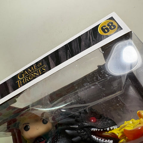 BOX FLAWS VIEW PHOTOS Daenerys & Fiery Drogon - Game of Thrones Funko Pop 68 Vinyl Figure (33.0 Cm L × 12.1 Cm W × 20.3 Cm H)