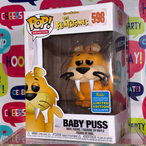 BOX FLAWS VIEW PHOTOS Baby Puss - The Flintstones Funko Pop 598 Vinyl Figure Convention Exclusive