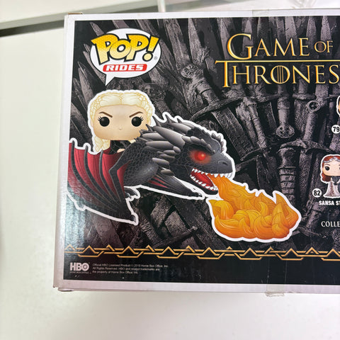 BOX FLAWS VIEW PHOTOS Daenerys & Fiery Drogon - Game of Thrones Funko Pop 68 Vinyl Figure (33.0 Cm L × 12.1 Cm W × 20.3 Cm H)