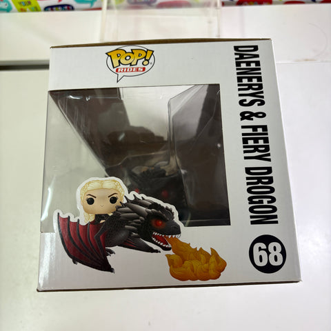 BOX FLAWS VIEW PHOTOS Daenerys & Fiery Drogon - Game of Thrones Funko Pop 68 Vinyl Figure (33.0 Cm L × 12.1 Cm W × 20.3 Cm H)