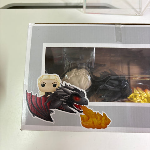 BOX FLAWS VIEW PHOTOS Daenerys & Fiery Drogon - Game of Thrones Funko Pop 68 Vinyl Figure (33.0 Cm L × 12.1 Cm W × 20.3 Cm H)