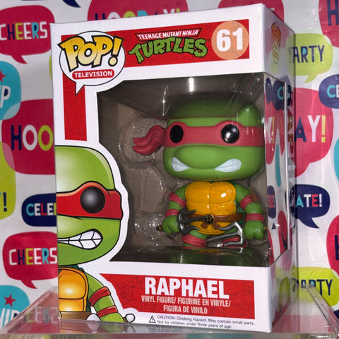 BOX FLAWS VIEW PHOTOS Raphael - Teenage Ninja Mutant Turtles Funko Pop 61 Vinyl Figure (Copy)