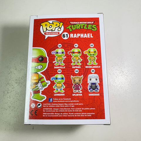 BOX FLAWS VIEW PHOTOS Raphael - Teenage Ninja Mutant Turtles Funko Pop 61 Vinyl Figure (Copy)