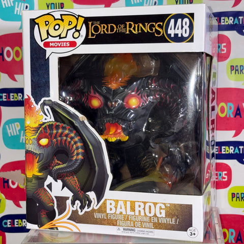 BOX FLAWS VIEW PHOTOS Balrog - Lord of the Rings Hobbit Funko Pop 448 Vinyl Figure (22.8 Cm L × 16.5 Cm W × 14 Cm H)
