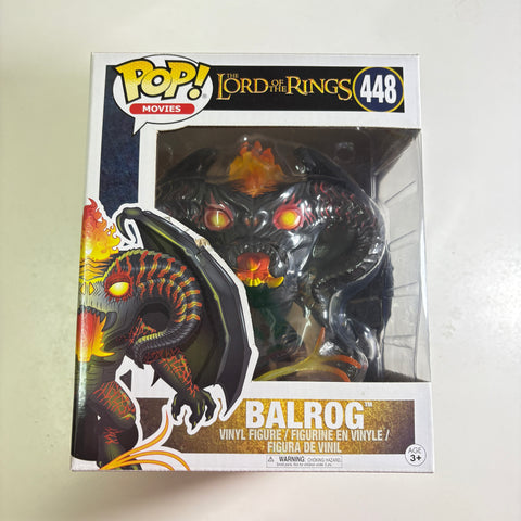 BOX FLAWS VIEW PHOTOS Balrog - Lord of the Rings Hobbit Funko Pop 448 Vinyl Figure (22.8 Cm L × 16.5 Cm W × 14 Cm H)