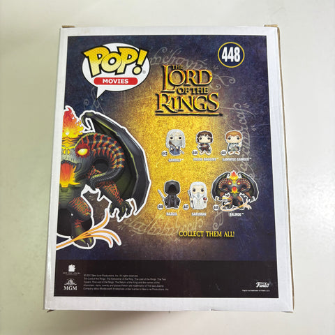 BOX FLAWS VIEW PHOTOS Balrog - Lord of the Rings Hobbit Funko Pop 448 Vinyl Figure (22.8 Cm L × 16.5 Cm W × 14 Cm H)