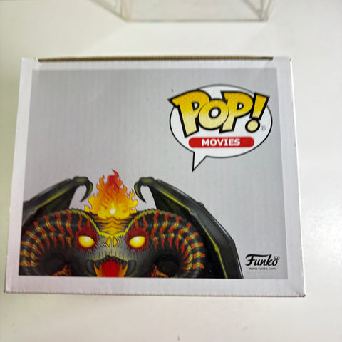 BOX FLAWS VIEW PHOTOS Balrog - Lord of the Rings Hobbit Funko Pop 448 Vinyl Figure (22.8 Cm L × 16.5 Cm W × 14 Cm H)