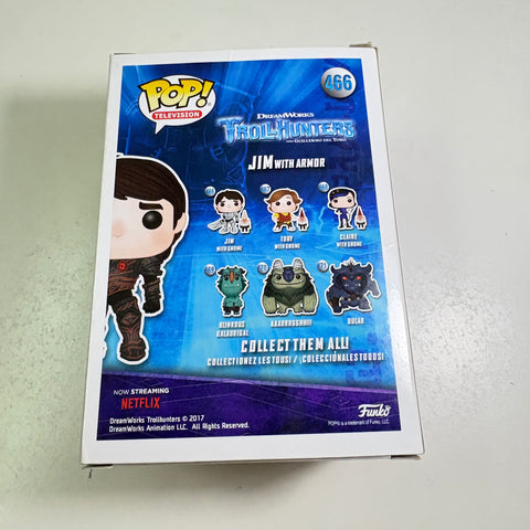 BOX FLAWS VIEW PHOTOS Jim with Armor - Trollhunters Funko Pop 466 Convention Exclusive