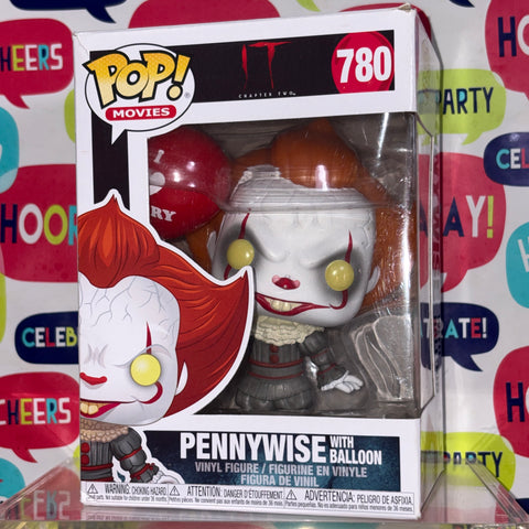 BOX DAMAGE VIEW PHOTOS Pennywise with Balloon - Funko Pop 780 Vinyl Figure (11.4 Cm L × 8.9 Cm W × 15.9 Cm H)
