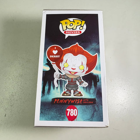 BOX DAMAGE VIEW PHOTOS Pennywise with Balloon - Funko Pop 780 Vinyl Figure (11.4 Cm L × 8.9 Cm W × 15.9 Cm H)