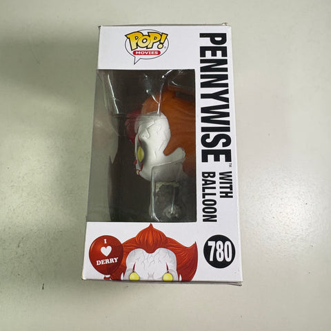 BOX DAMAGE VIEW PHOTOS Pennywise with Balloon - Funko Pop 780 Vinyl Figure (11.4 Cm L × 8.9 Cm W × 15.9 Cm H)