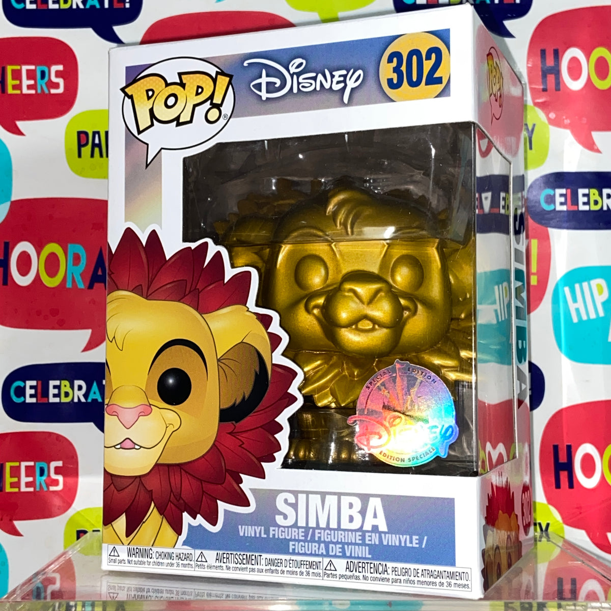 Lion King (Gold Metallic) - Simba Disney Funko Pop 302 Disney Exclusiv ...