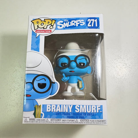 BOX FLAWS VIEW PHOTOS Brainy Smurf - The Smurfs Funko Pop 271 Vinyl Figure