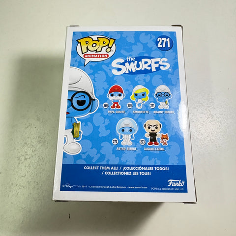 BOX FLAWS VIEW PHOTOS Brainy Smurf - The Smurfs Funko Pop 271 Vinyl Figure