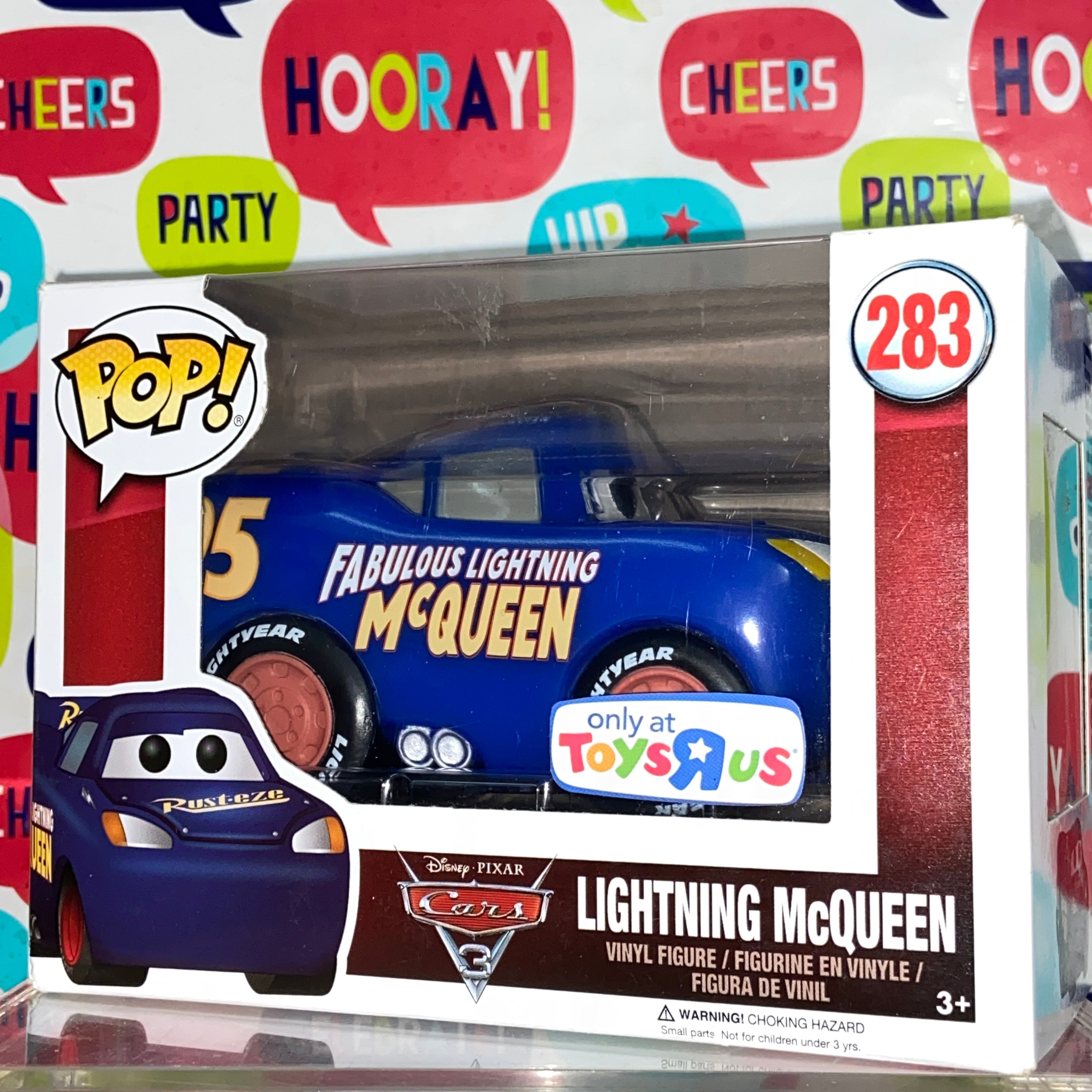 Cars Lightning McQueen Disney Funko Pop 283 Toys R Us Exclusive Vancity Pops