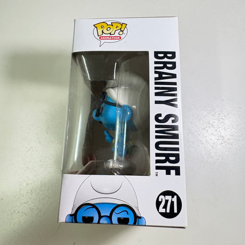 BOX FLAWS VIEW PHOTOS Brainy Smurf - The Smurfs Funko Pop 271 Vinyl Figure