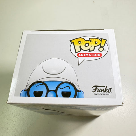 BOX FLAWS VIEW PHOTOS Brainy Smurf - The Smurfs Funko Pop 271 Vinyl Figure