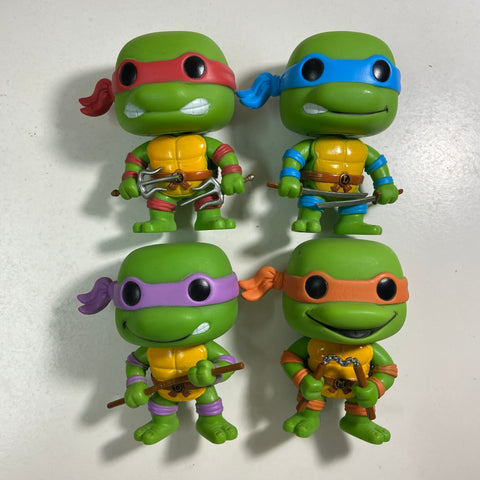 Teenage Mutant Ninja Turtles Set of 4 Out of Box Television Funko Pops