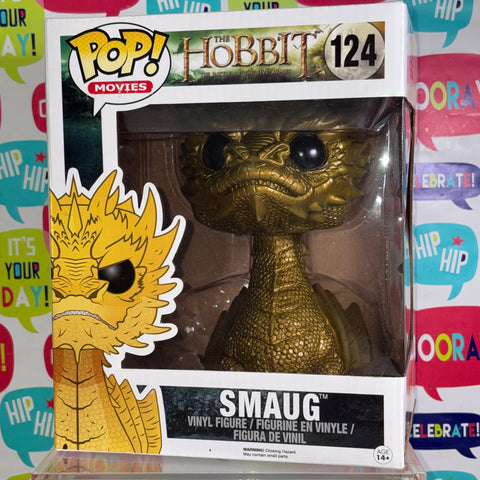 GOLDEN SMAUG - The Hobbit Lord of The Rings Funko Pop Vinyl Figure (22.8 Cm L × 16.5 Cm W × 14 Cm H)