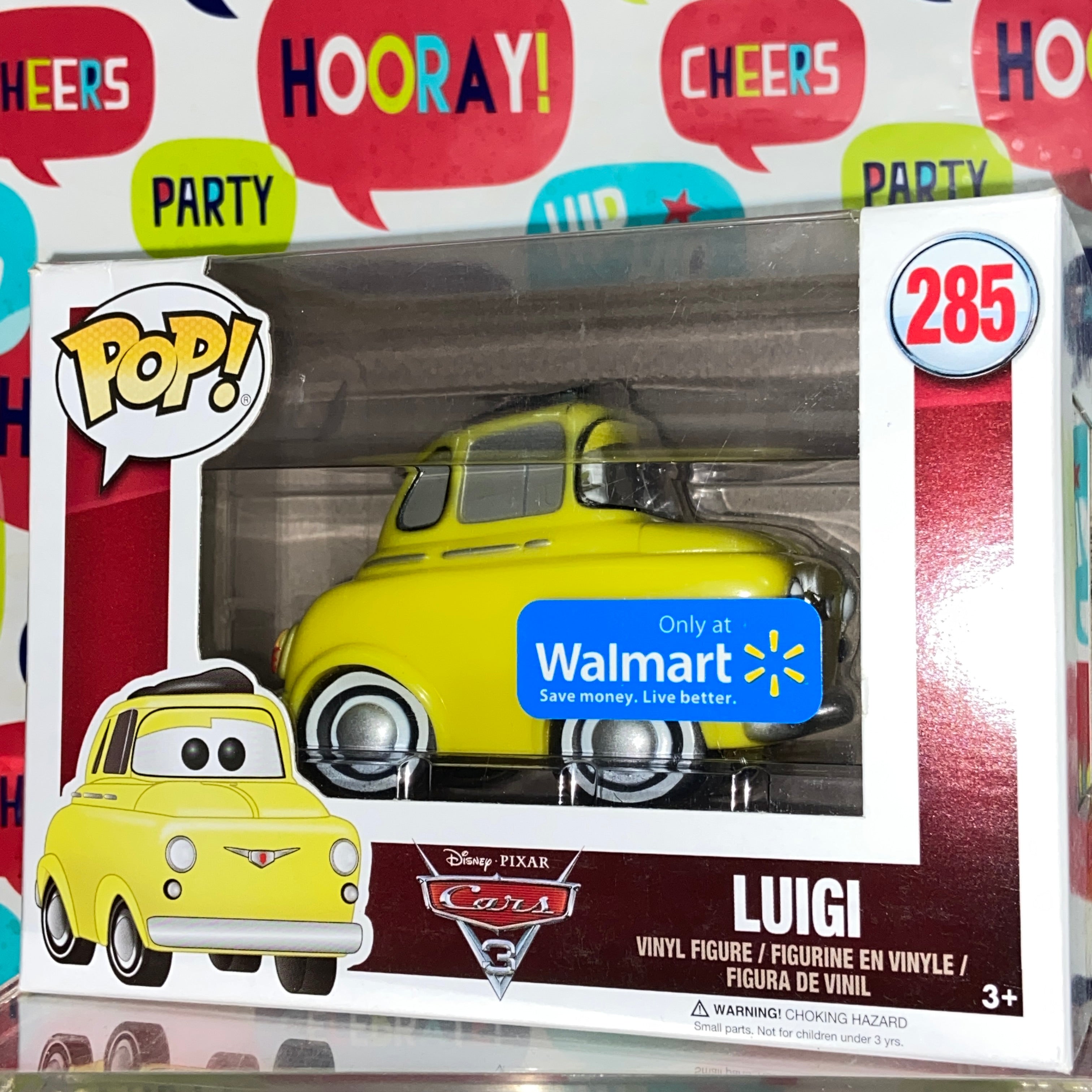 Cars Luigi Disney Funko Pop 285 Walmart Exclusive Vancity Pops