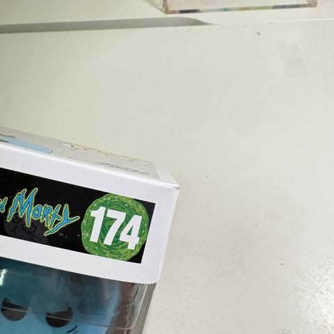 BOX FLAWS VIEW PHOTOS Mr. Meeseeks CHASE - Rick and Morty Funko Pop 174 Vinyl Figure